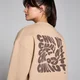 MP Damen Tempo Oversized Chill-OUt-Sweatshirt mit Grafik – Creme