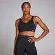 MP Damen Tempo Ultra Geklebter Sport-BH – Schwarz