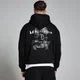 MP Origin Kapuzenpullover mit Grafik – Verwaschenes Schwarz