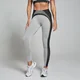 MP Damen Contrast Rib Nahtlose Leggings – Schwarz/Grau