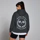 MP World Wide Kapuzenpullover mit Grafik – Verwaschenes Schwarz