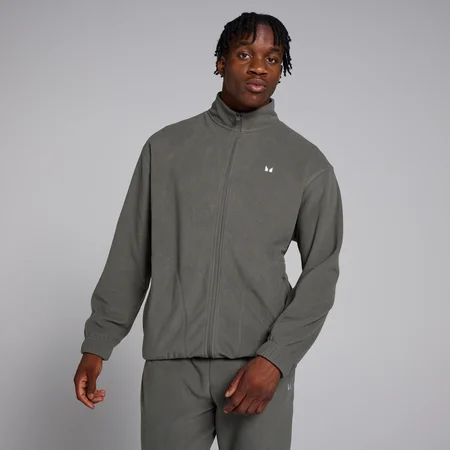 MP Herren Fleece mit durchgehendem Reißverschluss – Gun Metal