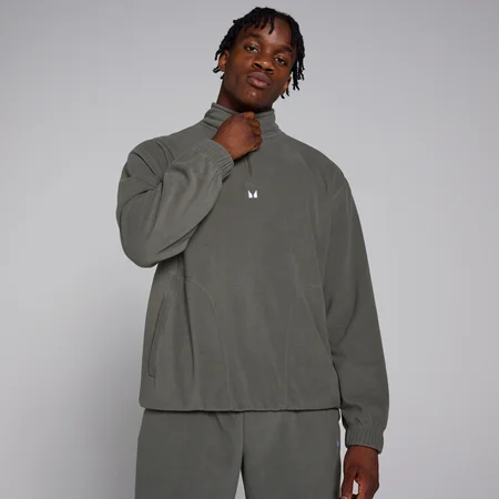 MP Herren Fleece mit 1/4-Reißverschluss – Gun Metal