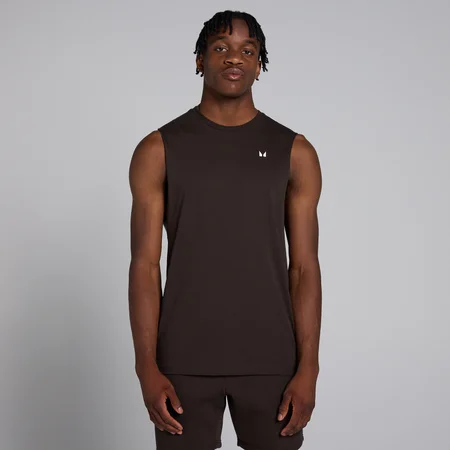 MP Herren Rest Day Tanktop mit tiefem Armausschnitt – Kaffee