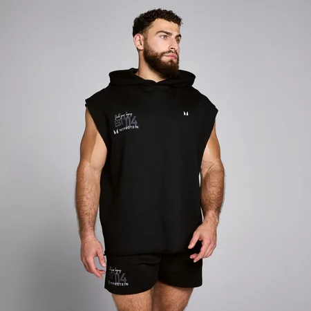 MP Origin Top mit Kapuze und Grafik – Schwarz