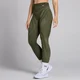 MP Damen Tempo Nahtlose Linear-Leggings – Dunkles Olivgrün