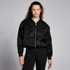 MP Damen Lifestyle Nylon-Bomberjacke – Schwarz