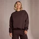 MP Damen Sweatshirt mit Paspeldetails – Kaffee