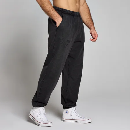 MP Herren Origin Washed Jogginghose mit Grafik – Verwaschenes Schwarz