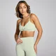 MP Damen Lifestyle Twist Front Sport-BH – Mineralgrün