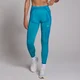 MP Damen Tempo nahtlose Hybrid-Leggings – Ozeanblau