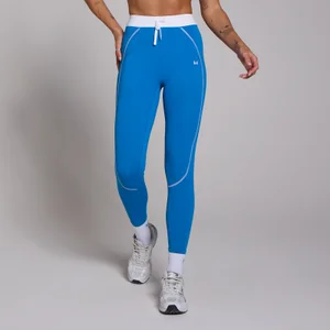MP Damen Tempo Kontrast-Leggings mit Kordelzug – Kobaltblau - Size M