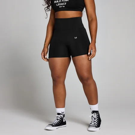 MP Damen Origin Graphic Trainingsshorts – Schwarz