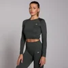 MP Damen Shape Nahtloses Langarm-Crop-Top