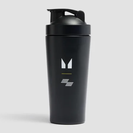 Myprotein Hyrox-Shaker aus recyceltem Metall – Schwarz