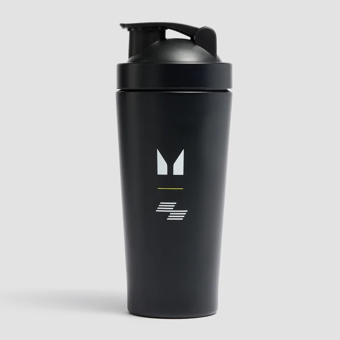 Myprotein Hyrox-Shaker aus recyceltem Metall – Schwarz