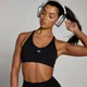 MP Damen Tempo Ultra Nahtloser Sport-BH – Schwarz