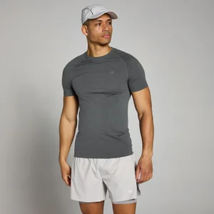 MP Herren Velocity Muscle Fit Nahtloses T-Shirt – Dunkelgrau - Size XS