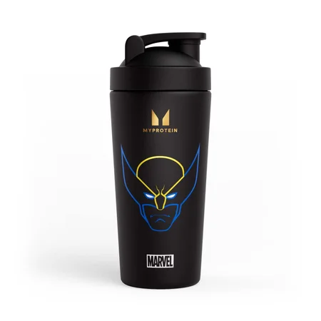 Myprotein Wolverine-Shaker aus recyceltem Metall – Schwarz