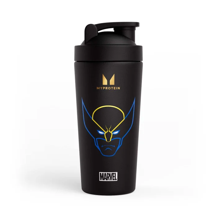 Myprotein Wolverine-Shaker aus recyceltem Metall – Schwarz