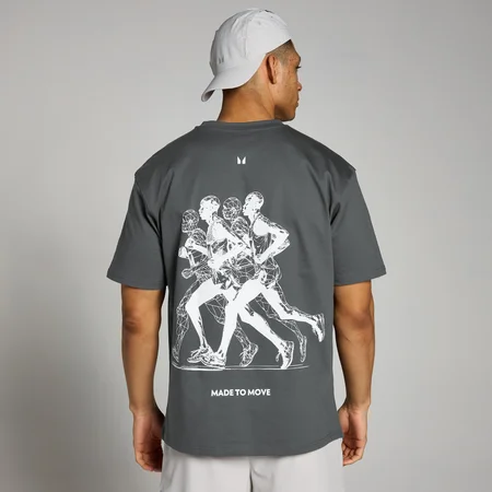 MP Velocity Ultra Jogging Grafik-T-Shirt – Dunkelgrau
