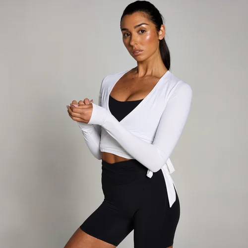 MP Damen Tempo Wickeltop – Weiß