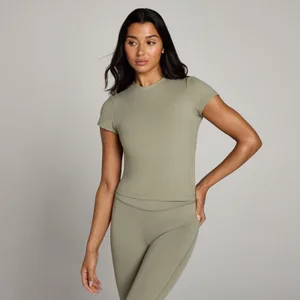 MP Damen Tempo Body Fit Kurzarm-T-Shirt – Brindle - Size XS