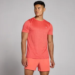 MP Herren Tempo Meliertes T-Shirt – Korallenrot - Size M