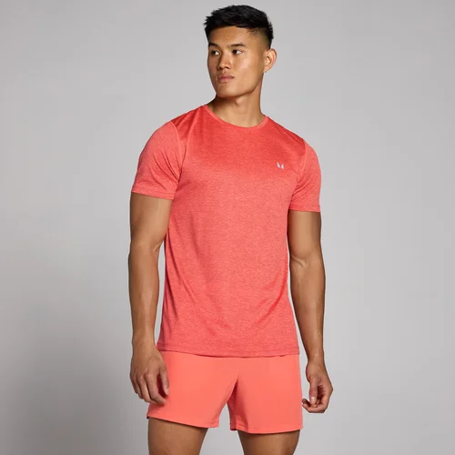 MP Herren Tempo Meliertes T-Shirt – Korallenrot