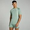 MP Herren Tempo Panel Kurzarm-T-Shirt – Hellgrün