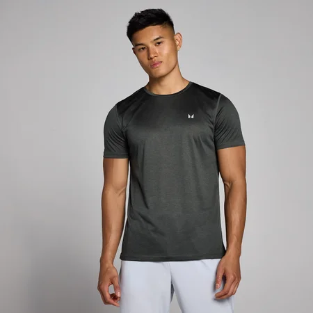MP Herren Tempo Meliertes T-Shirt – Verwaschenes Schwarz