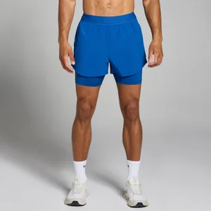 MP Herren Tempo 2-in-1-Shorts — Echtblau - Size XS