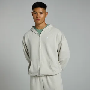 MP Herren Tempo Kapuzenpulli mit durchgehendem Reißverschluss – Asche - Size S