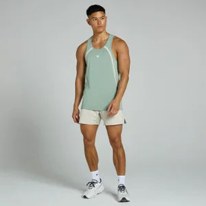 MP Herren Tempo Panel Stringer-Top – Hellgrün - Size XS