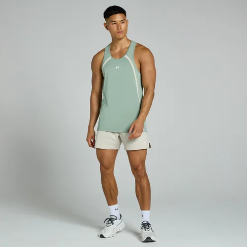 MP Herren Tempo Panel Stringer-Top – Hellgrün