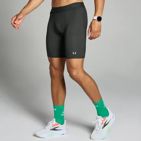 MP Herren Velocity Baselayer-Shorts mit Kontrastrippen – Schwarz