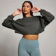 MP Damen Tempo Lässiges Langärmeliges Crop-Top – Nachtgrau
