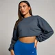 MP Damen Tempo Lässiges Langärmeliges Crop-Top – Mitternacht