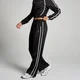 MP Damen Trikot Trainings-Jogginghose mit Geradem Bein – Schwarz/Weiß