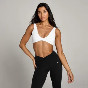 MP Damen Tempo Sport-BH mit Twist-Vorderseite – Weiß - Size XS