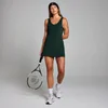 MP Damen Tempo Tenniskleid – Dunkles Smaragdgrün