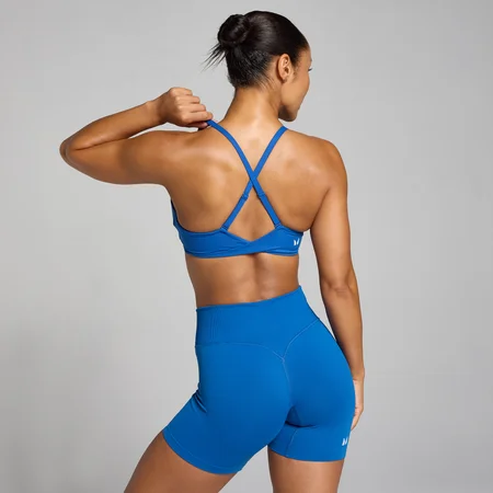 MP Damen Tempo Sport-BH mit Twist-Rücken – Echtblau
