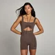 MP Damen Studio Geraffter Body – Schokolade