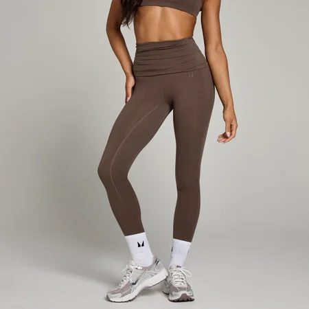 MP Damen Studio Umschlagbare Leggings – Schokolade