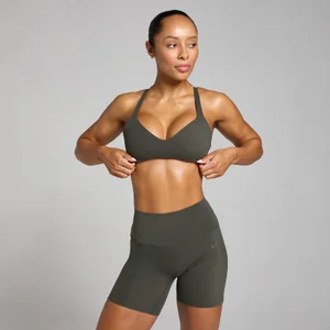 MP Damen Tempo Sport-BH mit Twist-Rücken – Nachtgrau - Size XS