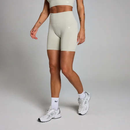 MP Damen Shape Nahtlose Radlerhose — Aschgrau