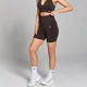 MP Damen Tempo Nahtlose Scrunch-Shorts – Schokolade