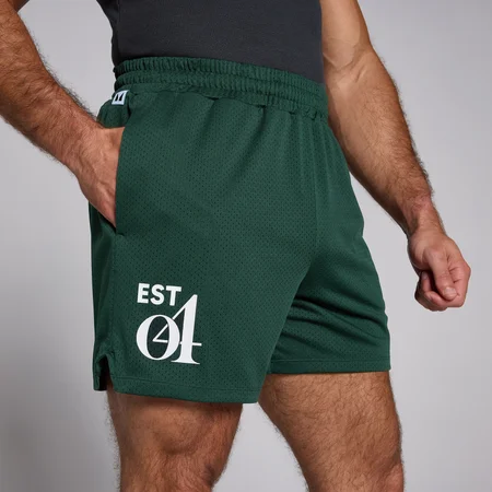 MP Herren Netz-Shorts – Dunkles Smaragdgrün