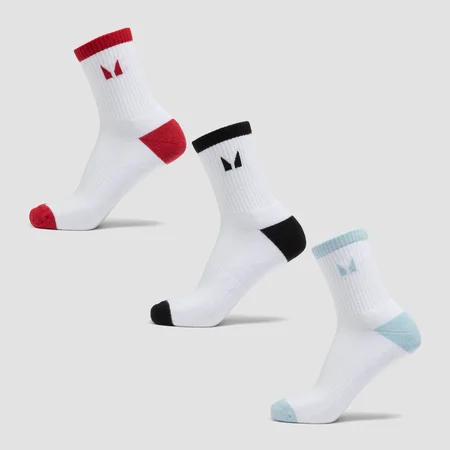 MP Tatiana Crew Socken 3er-Packung – Rost/Aqua