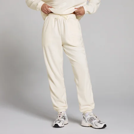 MP Damen Fleece-Jogginghose – Helles Cremeweiß